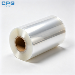 Película retráctil PETG, película transparente de alta claridad para etiquetas retráctiles PETG, rollo de material para fundas de botellas de bebidas - Product Image 1