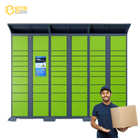 Casier de stockage de colis intelligent extérieur Serrure électronique Casier de livraison de colis intelligent Armoire commerciale avec système de paiement