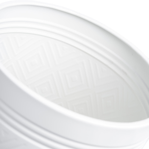 Jardinières en céramique modernes avec support en métal pour la décoration intérieure, design géométrique blanc, grandes et petites tailles - Product Image 5