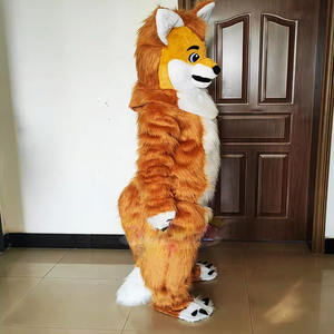 Costume de mascotte de <span class=keywords><strong>renard</strong></span> en fourrure de qualité supérieure certifié CE, polyvalent, en peluche, pour adultes, parfait pour les fêtes, Noël et les événements d'anime - Product Image 3