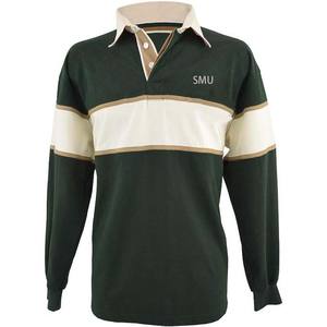 伝統的ニット ラグビージャージ 長袖 ヘビーウェイト 350gsm CVCコットン ラグビーセーター フットボールウェア - Product Image 2