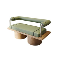 Modernes Design Halbkreisförmiges Sofa-Set mit Tisch und Stühlen für Restaurants und Hotel-Essbereiche