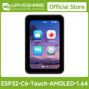 เวฟแชร์ ESP32-C6 บอร์ดพัฒนาจอแสดงผลแบบสัมผัส AMOLED ขนาด 1.64 นิ้ว, 280×456, 16.7M สี, อินเทอร์เฟซ QSPI, Wi-Fi 6 และ BLE 5 K557 - Product Image 3