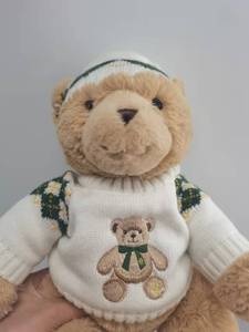 Jouet de poupée en peluche ours en peluche peluche en coton doux avec logo brodé et remplissage PP cadeau parfait - Product Image 4