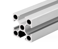 Profilé d'extrusion en aluminium T5 série 6000 léger 25x25/50x25 pour assemblages d'équipements de charpente industrielle, pliage et soudage