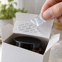 Autocollants de sécurité anti-effraction VOID personnalisés, étiquettes holographiques anti-contrefaçon pour l'emballage des boîtes