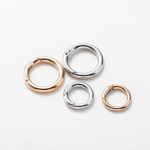 Accessoires de sac à main Anneaux de porte ronde de petite taille Porte-clés Ouverture à ressort <span class=keywords><strong>1</strong></span> "Cercle Snap Clip Crochet Ressort <span class=keywords><strong>O</strong></span> <span class=keywords><strong>Ring</strong></span> - Product Image 3