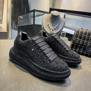 Zapatillas Deportivas con Pedrería Brillante y Plataforma, Calzado Elegante y Moderno para Mujer, Talla Grande 42, para la Noche - Product Image 2