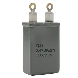 Condensateur 0.47UF 1000V de Type d'huile en métal, conteneur métallique pour l'alimentation de radio et équipement électronique