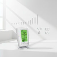 Termostato DoMiSi 230V para Calefacción por Suelo Radiante, Modo Frío/Calor, Retroiluminación Verde, Diseño Europeo, Ecológico, Antiinflamable, Calefacción por PC