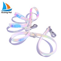 Sangle enduite de PVC de haute qualité étanche et durable pour collier et laisse pour animaux de compagnie accessoire transfrontalier réfléchissant