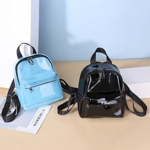 Custom Waterproof Personalized <b>Clear</b> Pvc Transparent Mini <b>Backpack</b> Ladies Women <b>Backpack</b> - Product Image 2