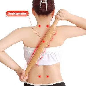 人気沸騰中の天然木製セラピー器具、ハンドヘルドボディマッサージローラースティック、家庭用全身マッサージに - Product Image 3