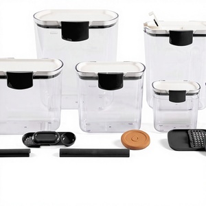 Ensemble de contenants de rangement de cuisine empilables en plastique durable et hermétique Progressif ProKeeper Bakers pour la farine et le sucre - Product Image 2