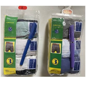 Lot de 3 Slips et Boxers Homme Confortables dans un Sac Sous-vêtements Caleçons Cuecas Ara pour Hommes - Product Image 1