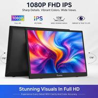 Monitor Portátil de 15.6 Pulgadas 1080P FHD 60Hz con Altavoz, HDMI, USB-C, Segunda Pantalla para Laptop, Juegos y Teléfono