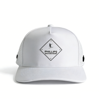 Casquette de baseball réglable de haute qualité à 6 panneaux, visière pré-courbée, tissu en maille à séchage rapide, patch en cuir, casquette de sport unisexe, casquette de golf