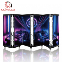 Écran LED pliable d'extérieur ZD-O-3.91 P3.91, écran de table de DJ, affichage numérique mobile, étanche pour les spectacles sur scène