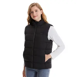 Heated Vest For Men And Women Modern Quilted Infrared Waterproof Winter Lightweight Washable USB Heating Body Warmer Vest