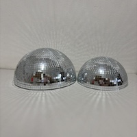 Boule disco réfléchissante de 15/20/25 cm, directement de l'usine, pour décoration de mariage, scène, fête, plafond, mur, demi-boule disco