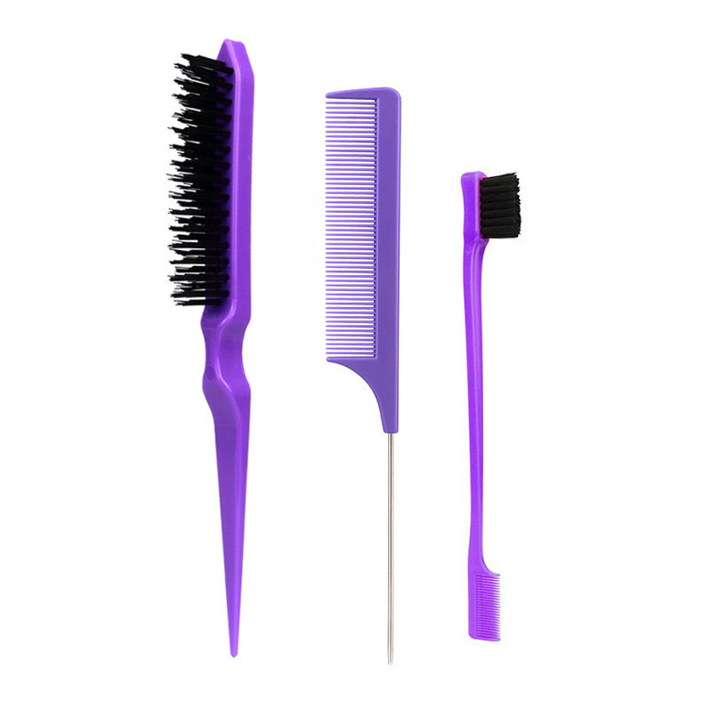11. Peigne violet 3 pièces/ensemble