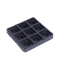 Logo de gaufrage de qualité alimentaire plateaux blister en plastique truffe au chocolat noir plateau d'emballage de dattes de bonbons sucrés pour boîtes de chocolat