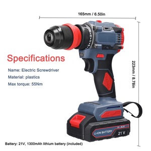 Taladro Eléctrico de Impacto sin Escobillas de Alta Potencia 21V con Mandril de Trinquete, Velocidad Variable y Carga Rápida para Perforación Doméstica OEM - Product Image 3