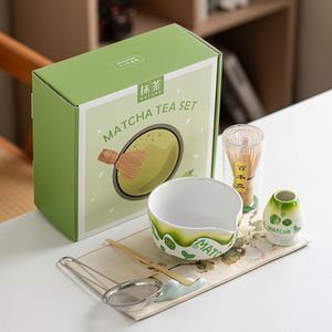 Japandi Design 5-Piece Ceramic Matcha Whisk <b>Set</b> with Bowl Scoop & Holder-Eco-Friendly Durable Luxury <b>Tea</b> Kit Cute <b>Tea</b> <b>Set</b> - Product Image 2