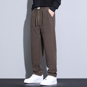 Pantaloni Dritti da <span class=keywords><strong>Uomo</strong></span> in Tessuto Waffle, Sottili Estivi, Casual Elasticizzati, Stile Sportivo Giovanile Americano di Tendenza - Product Image 2