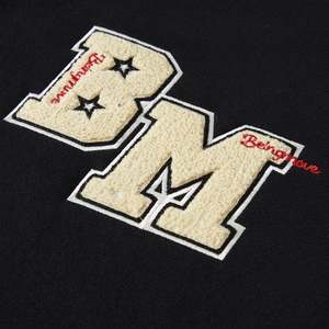 Yingling High Quality French Terry Towel Embroidery Pullover Hooded Sweatshirt Chenille Custom Embroidered <b>Hoodie</b> <b>Men</b> - Product Image 6