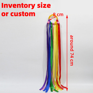 Sensorisches Lernen Lernspiel zeug Cheer Dance Ribbon Hand <span class=keywords><strong>Kite</strong></span> Streamer Regenbogen Winds tab Lernen Pädagogisch für Geburtstags feier - Product Image 2
