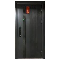 Porte de sécurité en acier inoxydable de qualité supérieure, design moderne, anti-corrosion, pour usage extérieur résidentiel, vente flash, usine de Foshan, sur mesure