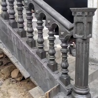 Vente directe d'usine, moule en plastique ABS de haute précision pour garde-corps d'escalier en béton extérieur, moule pour balustrade en béton, main courantes pour escaliers