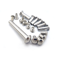 Rivet semi-tubulaire à tête plate et à tête bombée en acier inoxydable 2 mm 2,5 mm 3 mm 4 mm 5 mm 6 mm 8 mm DIN6791
