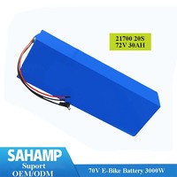 Paket Baterai Lithium Isi Ulang 72V 20Ah 45Ah Bersertifikasi UN38.3 CE untuk Sepeda Listrik Off Road, Skuter, dan Kendaraan Listrik Ringan