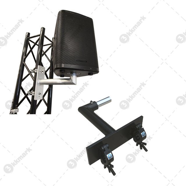 Party Dj Exhibition Music Display Easy Spigot Install square Aluminum Truss Arm Vertical Attachment Audio Speaker Mount Bracket
