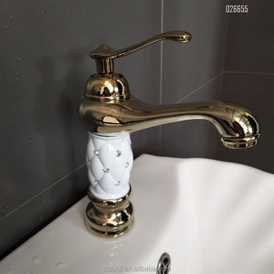 Robinet de lavabo européen tout en laiton Salle de bain froide et chaude Robinets de lavabo <span class=keywords><strong>hors</strong></span> <span class=keywords><strong>sol</strong></span> en laiton de style européen - Product Image 4