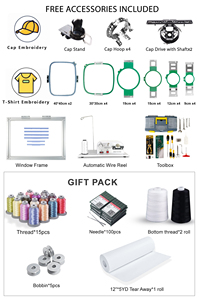 Machine à broder industrielle informatisée de haute qualité à 12 ou 15 aiguilles pour broderie plate, casquettes et vêtements - Product Image 6