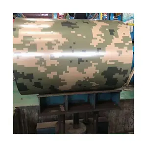 Camouflage print color galvanized metal zinc coil ppgi ppgl coil color coated galvanized steel coil