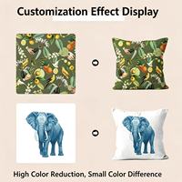 Housses de coussin carrées de luxe pour Noël, 100 % polyester, non toxiques, personnalisables pour la maison et l'hôtel