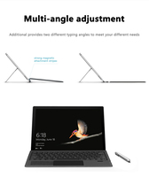 Keyboard Wireless RGB Backlit dengan Touchpad dan Fungsi Magnetik untuk Tablet Surface Pro9/8/X Versi Touch