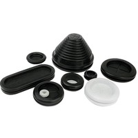 Meaogate – Grommets en caoutchouc de silicone personnalisés pour la protection des câbles/fils, couleur noire, certifiés REACH/ROHS/ISO9001