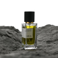 Flacon de parfum vide transparent rechargeable carré de 30 ml, 50 ml, 100 ml, flacon en verre vide personnalisé avec couvercle cylindrique doré ou noir