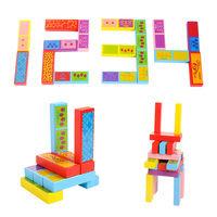 Jeu de blocs empilables en bois 52 pièces, coloré, pour enfants et adultes, idéal pour l'extérieur – Nouveauté très prisée