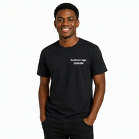 T-shirt pour homme en coton 100% 210 g/m², coupe ample, col rond, manches courtes, uni, respirant, idéal pour l'été – Vente en gros