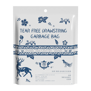 Qingyu'an Drawstring Garbage Bags Thickened Large Size Household Kitchen No-Tear Trash Bags - Product Image 2
