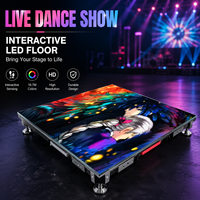 Großhandel LEDTAO Interaktive LED-Glasfolien-Display-Tanzflächenpaneele Bühnenverleih P3.91 LED-Bodenfliesenbildschirm 1500cd