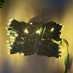 70 <strong>Lights</strong> Turquoise 5mm Wide Angle Conical LED Christmas <strong>Lights</strong> <strong>String</strong> 4'' for <strong>Outdoor</strong> Trees Holiday Decor - Product Image 5