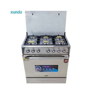 Cuisinière à <span class=keywords><strong>gaz</strong></span> encastrable Xunda OEM 30 pouces avec four à pizza, 6 brûleurs en acier inoxydable, four et grill pour la maison - Product Image 1