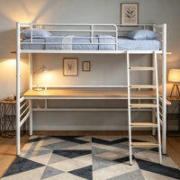 Ensemble de lit portable en acier, minimaliste et moderne, pour étudiants, hôtels, appartements, dortoirs, chambres, entrepôts
